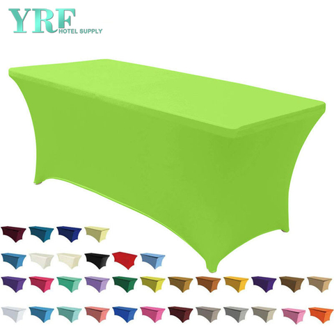 Podlouhlé Stretch Spandexové potahy na stůl Apple Green 6 stop/72"D x 30"Š x 30"V Polyester pro skládací stoly