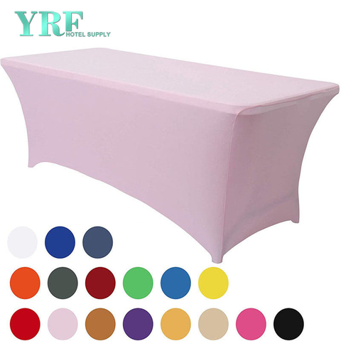 Podlouhlý natahovací potah na stůl ze spandexu světle růžový 6 stop/72"D x 30"Š x 30"V Polyester pro skládací stoly