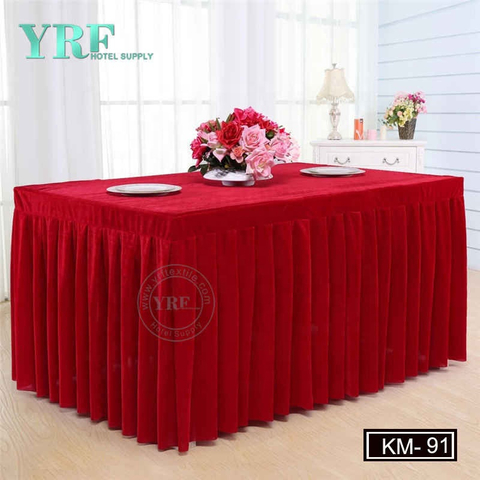 YRF Levný Vybrané dekorativní Svatební Square skládaná sukně Table