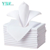 Ubrousky Čisté bílé 17x17" palce 100% polyester omyvatelné a opakovaně použitelné pro hotel