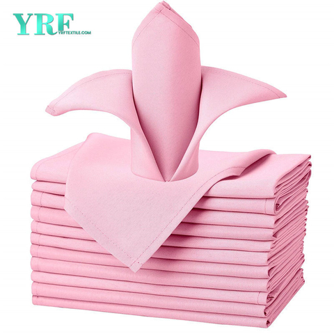Ubrousky Pure Pink Pure Pink 17x17" Inch Pure 100% polyester omyvatelné a opakovaně použitelné na svatby