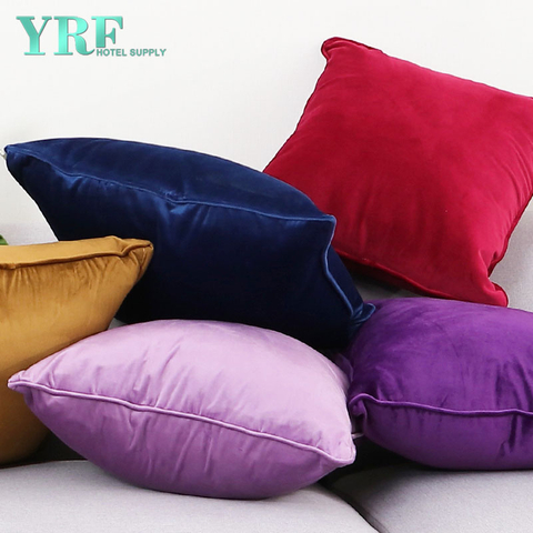 Luxusní ložnice Módní Pure Color Velvet Měkké dekorativní povlaky na polštáře