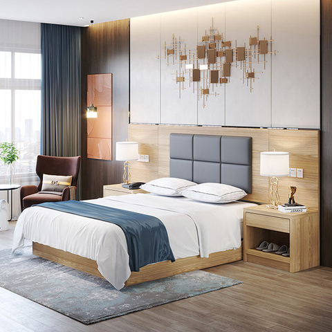 Půjčovna na míru Designy dřevěného nábytku Moderní hotelová postel