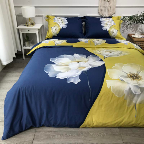 Velkoobchodní sada ložního prádla Bavlněná kartáčovaná tkanina pohodlná pro postel King