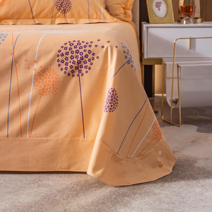 Luxusní prostěradlo moderní design bavlna pro oranžové tištěné povlečení