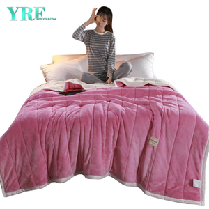 Fleecové deky moderního designu velmi jemné růžové pro královské velikosti