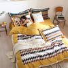 Luxusní ložní souprava z česané bavlněné tkaniny vhodná pro postel King