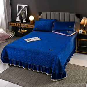 3ks Nový produkt Sada přehozů na postel California King 105X107 Inch Polyesterová přikrývka na postel